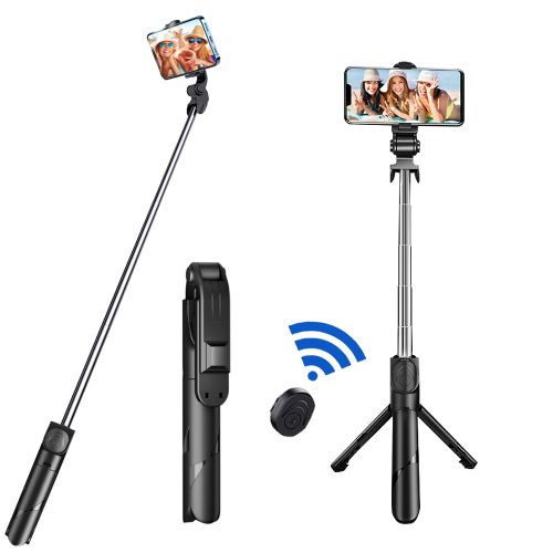 360° Selfie Stick Tripod with Light | Buy in Ghana - Vizcome 1