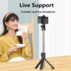 360° Selfie Stick Tripod with Light | Buy in Ghana - Vizcome 2