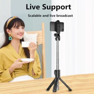 360° Selfie Stick Tripod with Light | Buy in Ghana - Vizcome 2