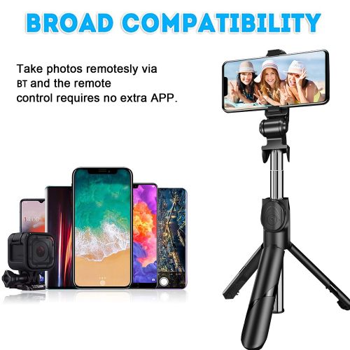 360° Selfie Stick Tripod with Light | Buy in Ghana - Vizcome 2