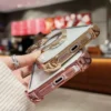 Luxury Plating PC Magnetic With Metal Holder Case Shockproof Airbag 4