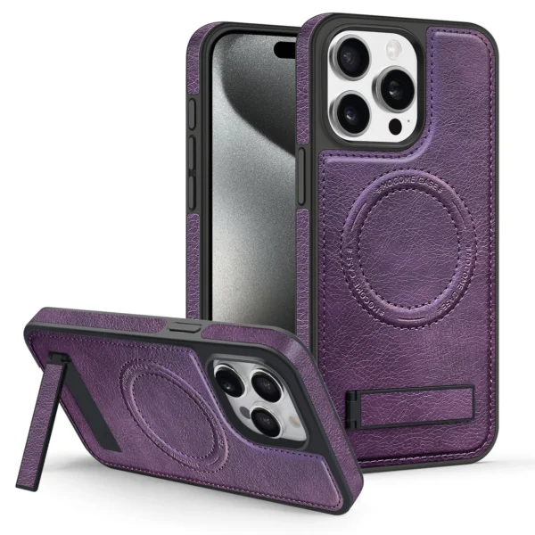 Magnetic Leather Shockproof pink